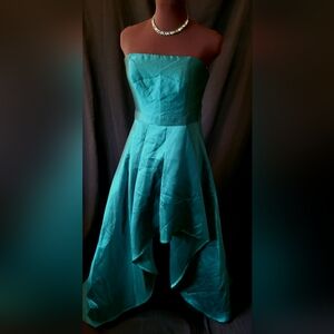 Size Small Teal Strapless Prom/Formal Dress